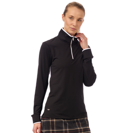 Momentum Collection: Marya Banded Sleeve Quarter Zip Pull Over